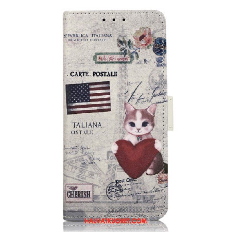 Flip Case Xiaomi 13 Traveller Cat