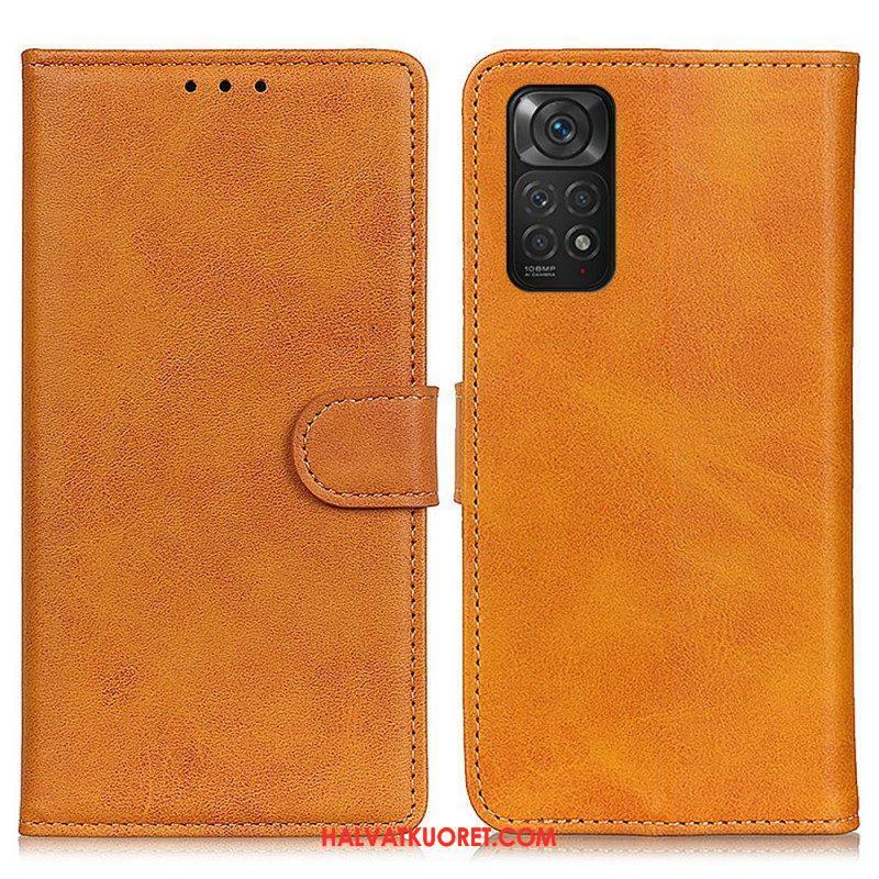 Flip Case Xiaomi Redmi Note 11 / 11S Retro Mattanahkaefekti