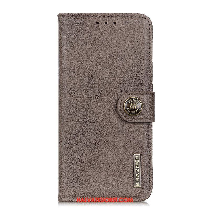 Flip Case Xiaomi Redmi Note 12 4G Keinonahka Retro Khazneh