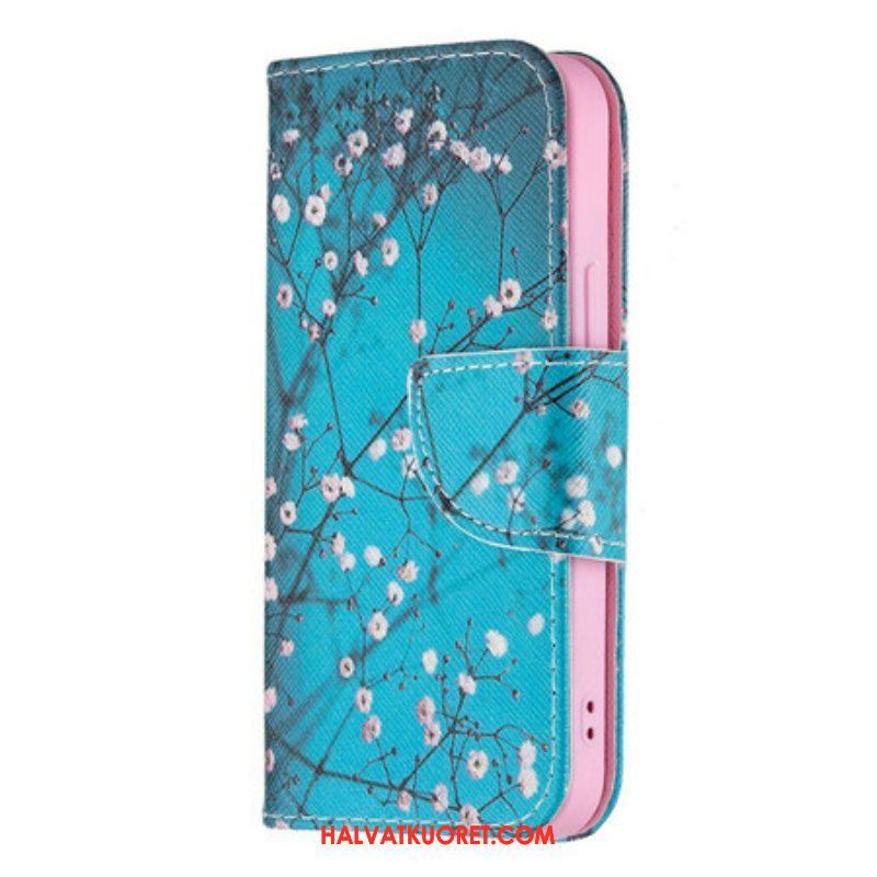 Flip Case iPhone 13 Mini Kukkiva Oksa