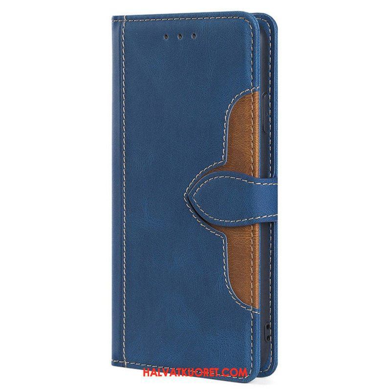 Flip Case iPhone 14 Kaksivärinen Kukka