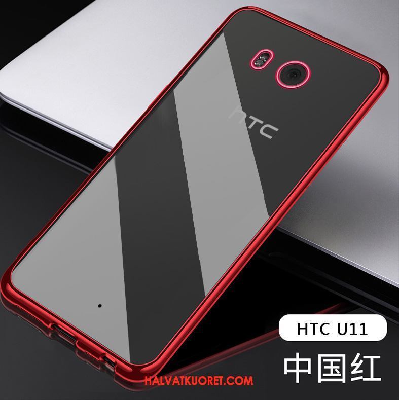 Htc U11 Kuoret All Inclusive Puhelimen Kotelo, Htc U11 Kuori Punainen Pehmeä Neste