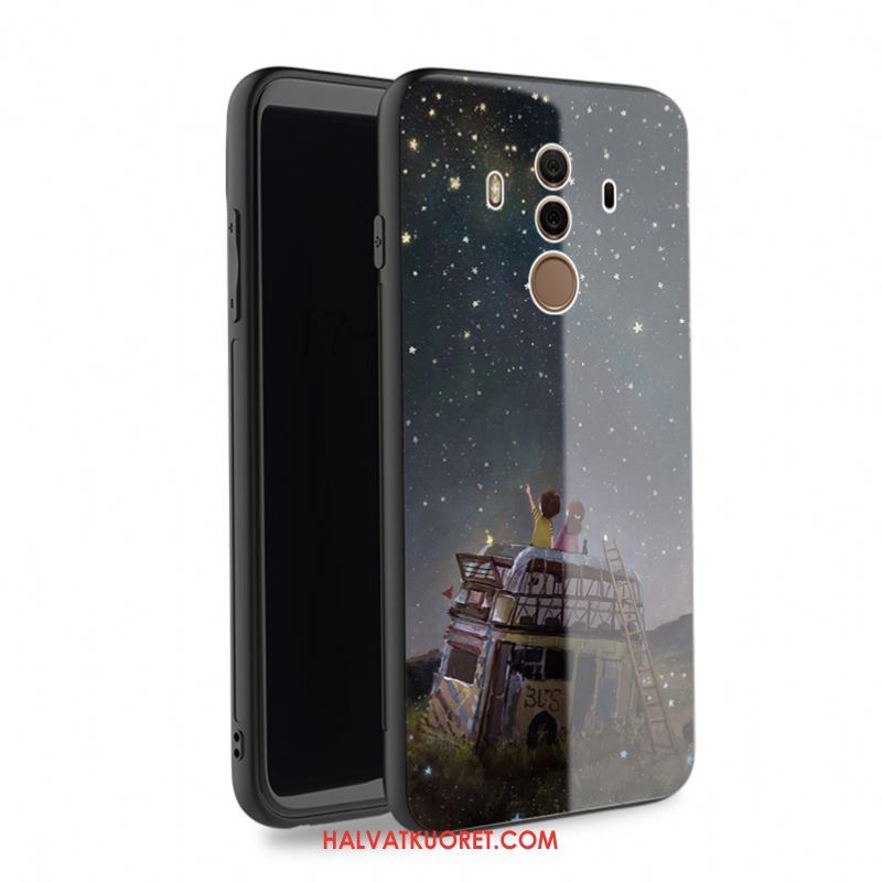 Huawei Mate 10 Pro Kuoret Musta Kova, Huawei Mate 10 Pro Kuori Kotelo Lasi