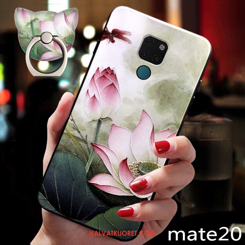 Huawei Mate 20 Kuoret Kukka Luova Kiinalainen Tyyli, Huawei Mate 20 Kuori Ultra Murtumaton