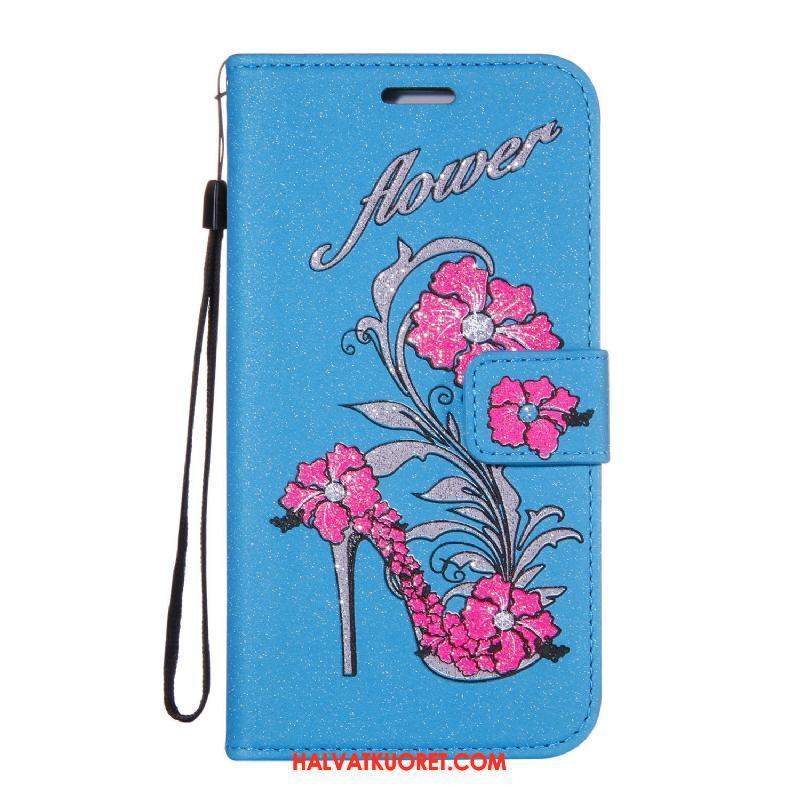 Huawei Mate 20 Rs Kuoret Strassi Kukka Kortti, Huawei Mate 20 Rs Kuori Ripustettavat Koristeet Nahkakotelo