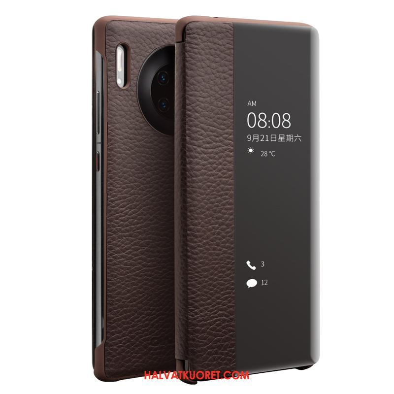 Huawei Mate 30 Kuoret Murtumaton Suojaus, Huawei Mate 30 Kuori Kotelo Puhelimen Braun