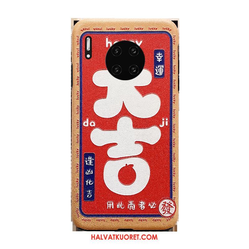 Huawei Mate 30 Kuoret Suojaus Murtumaton Net Red, Huawei Mate 30 Kuori Puhelimen