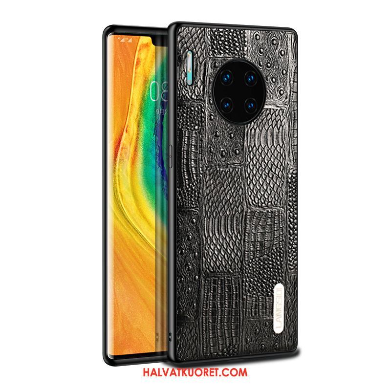 Huawei Mate 30 Pro Kuoret All Inclusive Liiketoiminta Kotelo, Huawei Mate 30 Pro Kuori Murtumaton Aito Nahka