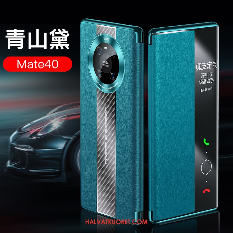 Huawei Mate 40 Kuoret Kotelo Nahka, Huawei Mate 40 Kuori Lehmä Aito Nahka