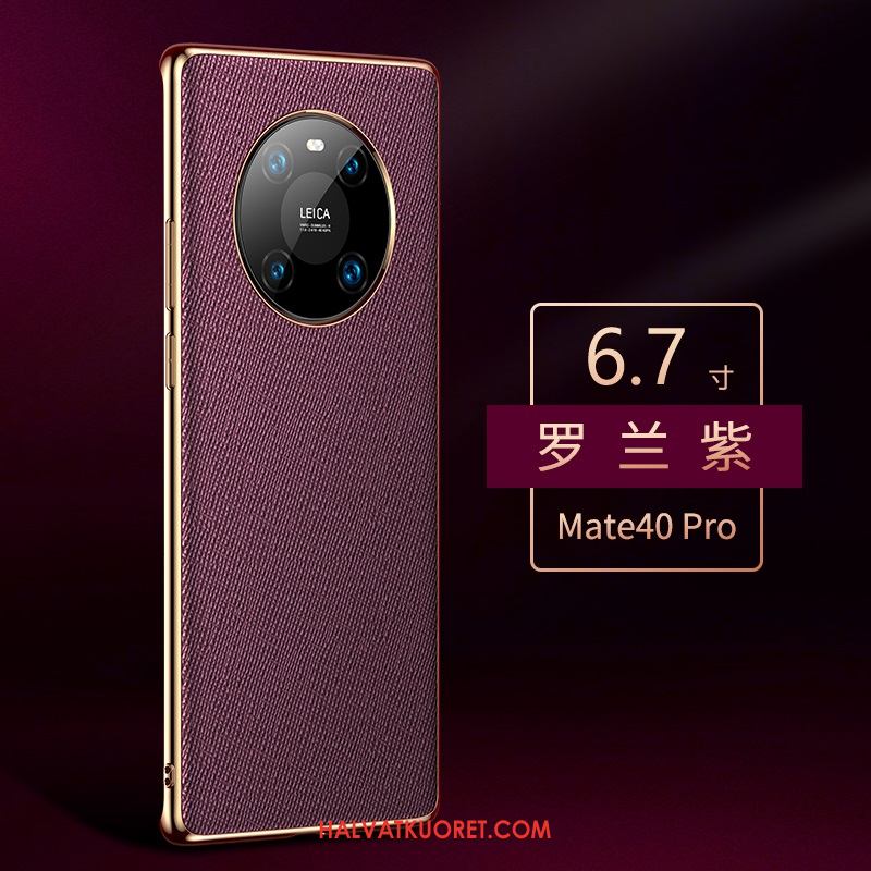 Huawei Mate 40 Pro Kuoret Kotelo Puhelimen Violetti, Huawei Mate 40 Pro Kuori Suojaus Ylellisyys