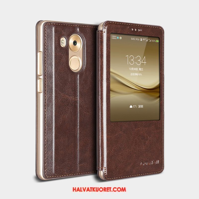 Huawei Mate 8 Kuoret Kukkakuvio Kotelo, Huawei Mate 8 Kuori Murtumaton Suojaus Braun