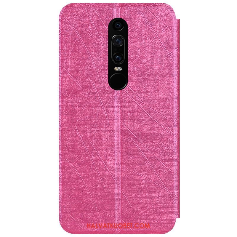 Huawei Mate Rs Kuoret Punainen Murtumaton Nahkakotelo, Huawei Mate Rs Kuori Suojaus Champagner Farbe