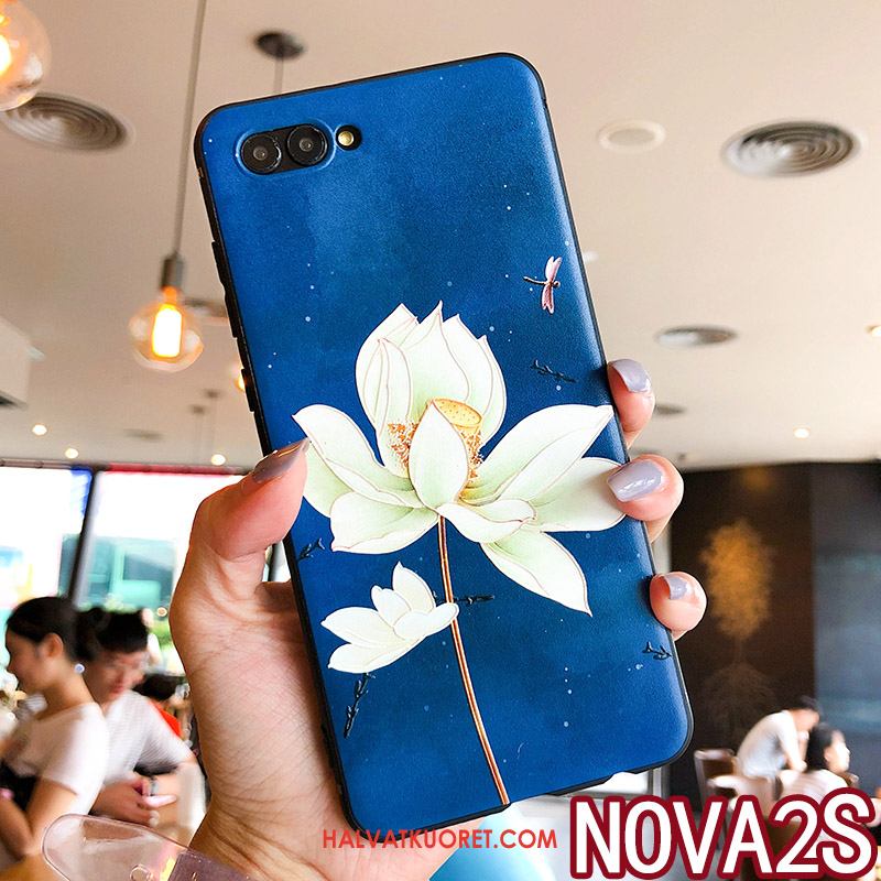 Huawei Nova 2s Kuoret Rengas Puhelimen Suojaus, Huawei Nova 2s Kuori Tide-brändi Sininen