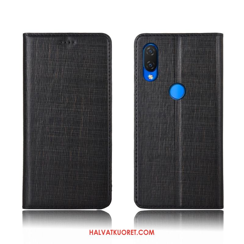 Huawei Nova 3 Kuoret Musta Murtumaton, Huawei Nova 3 Kuori Nahkakotelo Suojaus