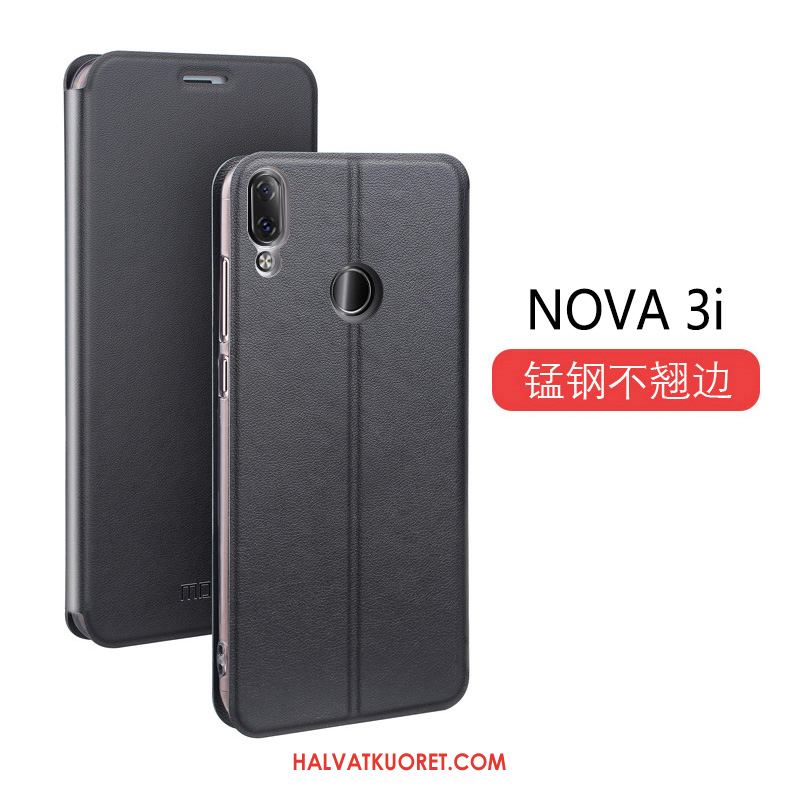 Huawei Nova 3i Kuoret Pehmeä Neste Musta Suojaus, Huawei Nova 3i Kuori Trendi Simpukka