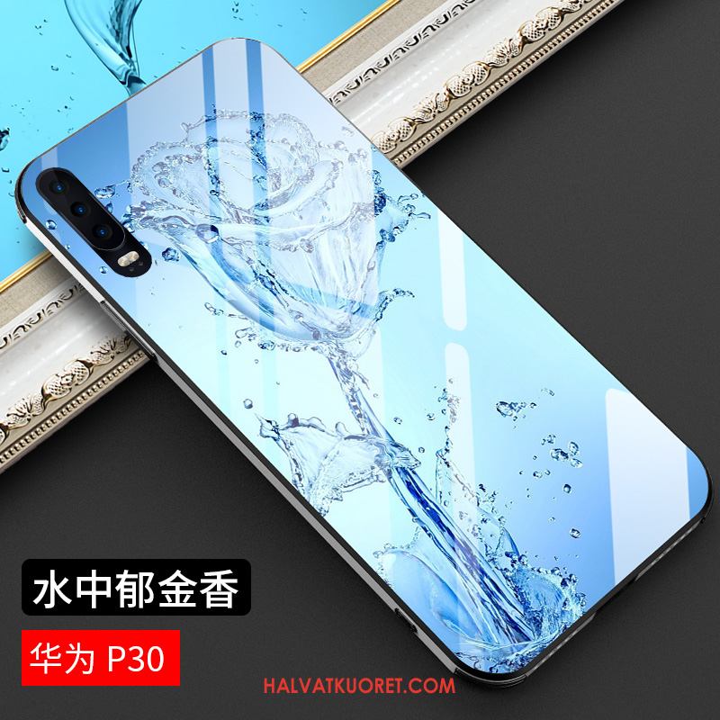 Huawei P30 Kuoret All Inclusive Puhelimen Peili, Huawei P30 Kuori Sininen Persoonallisuus