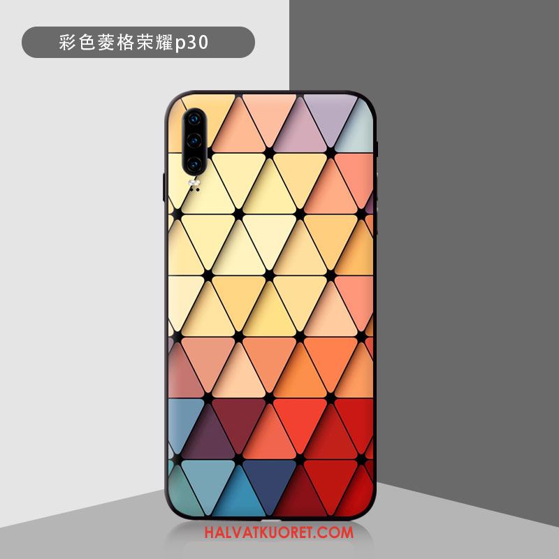 Huawei P30 Kuoret Luova Suojaus Lasi, Huawei P30 Kuori Monivärinen