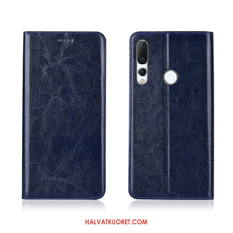 Huawei P30 Lite Kuoret Nahkakotelo Silikoni Kukkakuvio, Huawei P30 Lite Kuori Murtumaton Aito Nahka