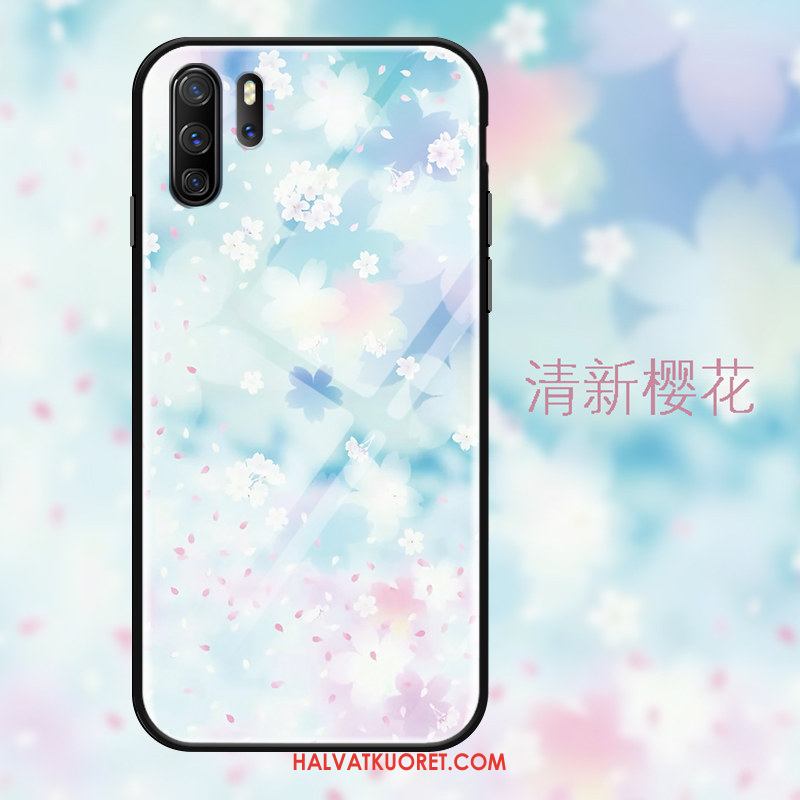 Huawei P30 Pro Kuoret Lasi Jauhe Sininen, Huawei P30 Pro Kuori Peili Karkaisu