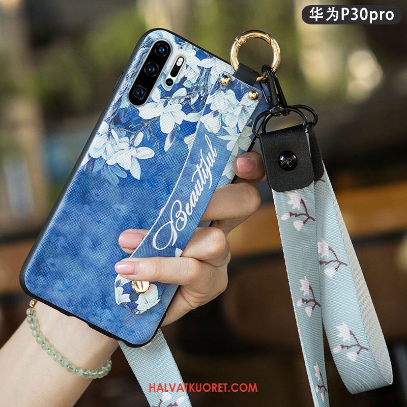 Huawei P30 Pro Kuoret Pieni All Inclusive Silikoni, Huawei P30 Pro Kuori Pesty Suede Yksinkertainen
