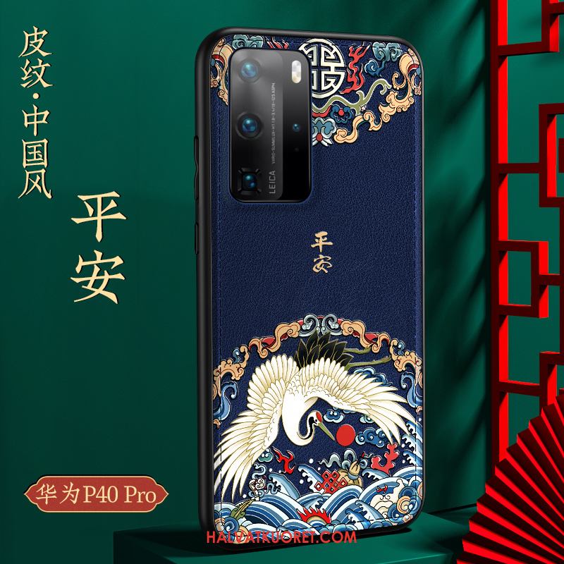 Huawei P40 Pro Kuoret Suojaus Nahka, Huawei P40 Pro Kuori Pehmeä Neste Murtumaton