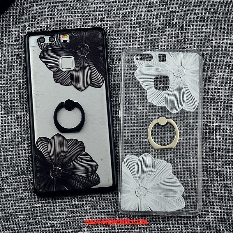 Huawei P9 Kuoret Kohokuviointi Murtumaton Silikoni, Huawei P9 Kuori Rengas Tuki