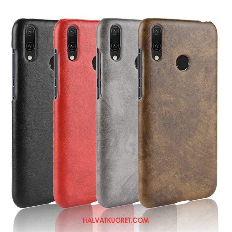 Huawei Y7 2019 Kuoret Kova Kotelo, Huawei Y7 2019 Kuori Suojaus Litsi Braun