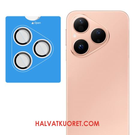 Karkaistusta Lasista Valmistettu Linssisuoja Huawei Pura 80 Itseasentuva Kehys (mustat Ympyrät)