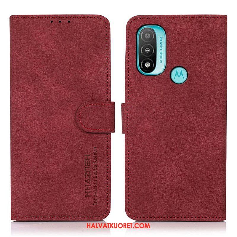 Kotelot Moto E40 / E30 / E20 Khazneh Fashion Leather Effect