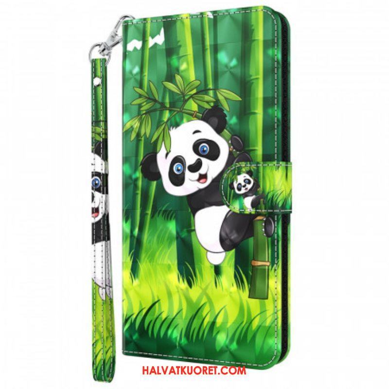 Kotelot Moto G51 5G Panda Ja Bambu