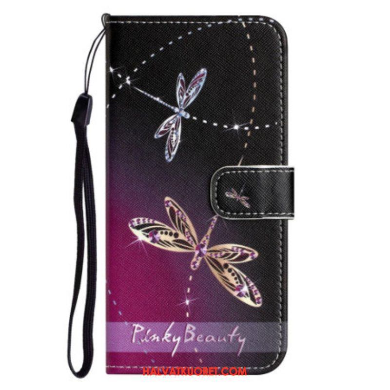 Kotelot OnePlus 10T 5G Suojaketju Kuori Strappy Dragonflies