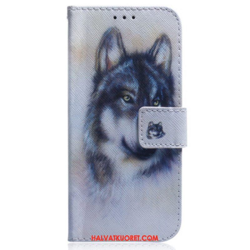 Kotelot OnePlus Nord 2T 5G Suojaketju Kuori Strappy Watercolour Wolf