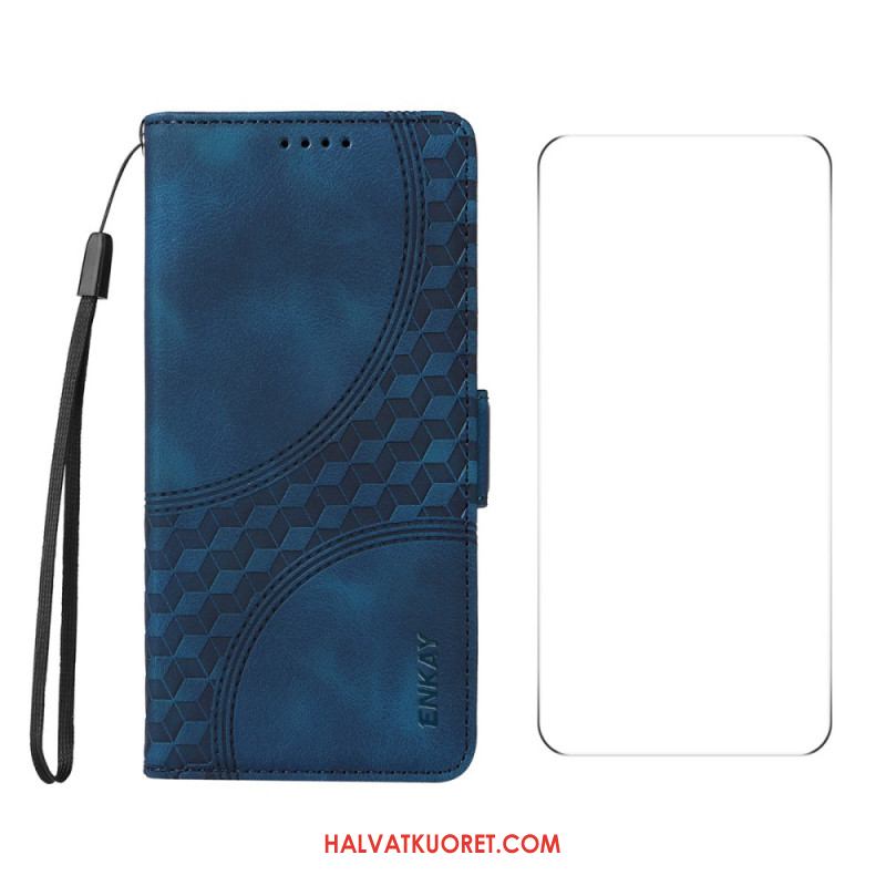 Kotelot Oneplus Nord 4 Kuviointi Karkaistulla Lasisella Näytönsuojalla