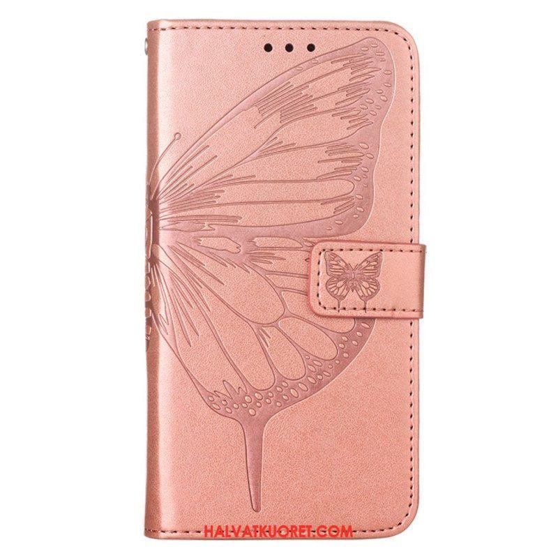 Kotelot Oppo Find X5 Butterfly Design Kaulanauhalla