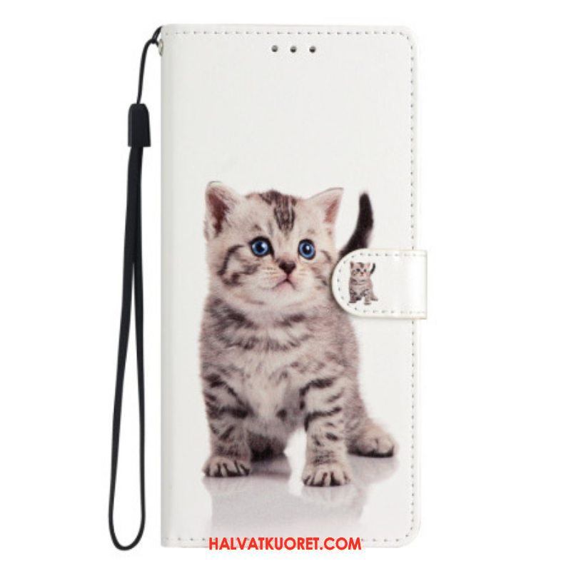 Kotelot Oppo Reno 8 Lite Suojaketju Kuori Strappy Kitten