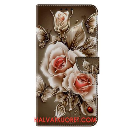 Kotelot Samsung Galaxy A17 4g / 5g Ruskeat Ruusut Suojakuori