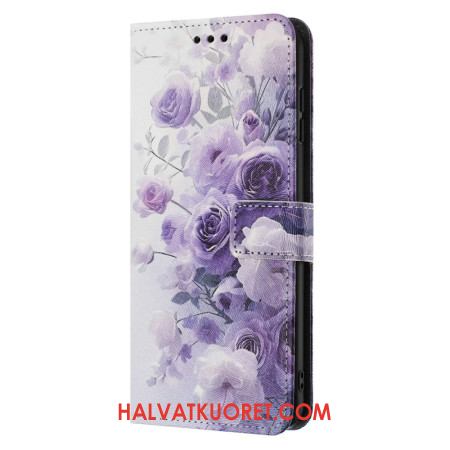 Kotelot Samsung Galaxy A17 4g / 5g Violetit Ruusut Suojakuori