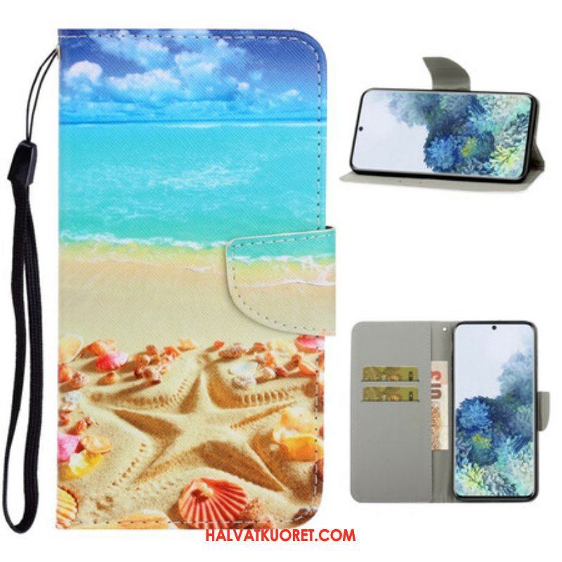 Kotelot Samsung Galaxy S21 5G Suojaketju Kuori Lanyard Beach