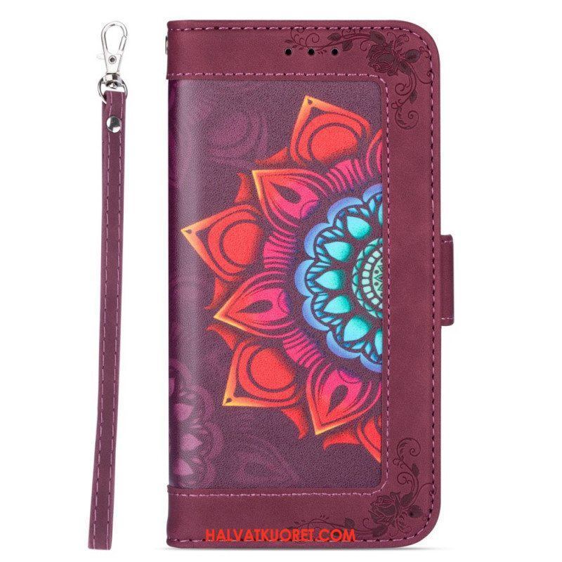 Kotelot Samsung Galaxy S22 5G Suojaketju Kuori Strappy Mandala Koristelu