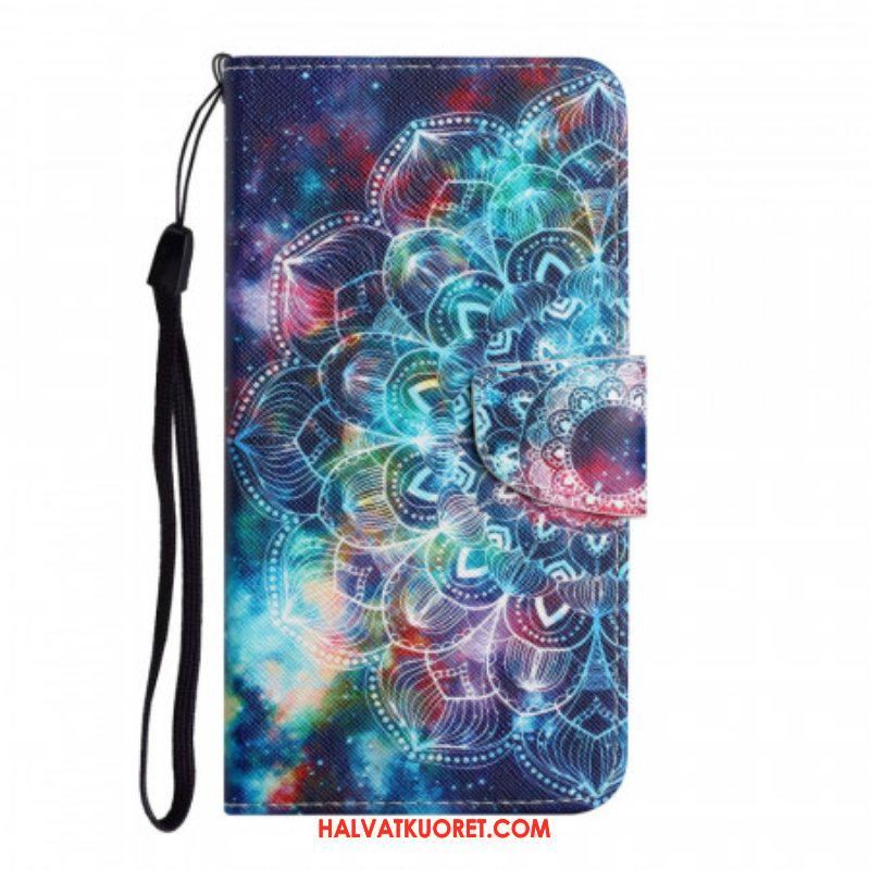 Kotelot Samsung Galaxy S22 Plus 5G Suojaketju Kuori Flashy Half Mandala Strappy