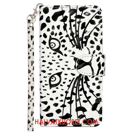 Kotelot Samsung Galaxy S25 Fe Leopardin Pää Ja Nauha