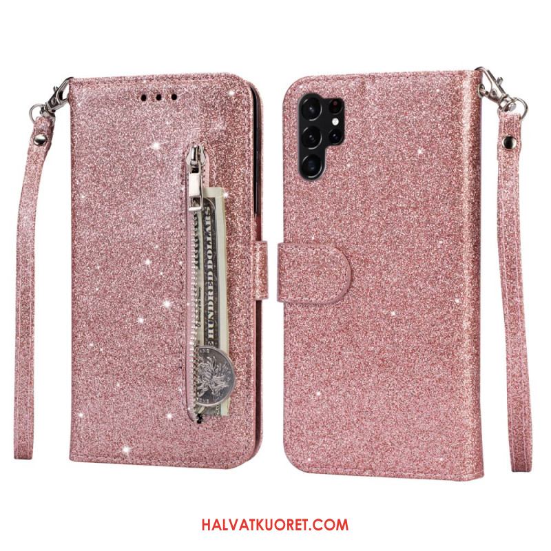 Kotelot Samsung Galaxy S25 Ultra 5g Kimaltava Pussi Hihnalla