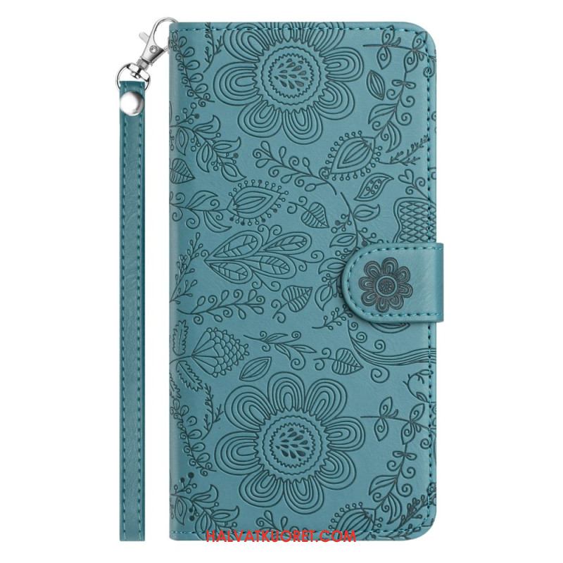 Kotelot Samsung Galaxy S26 Kukkakuvio Ja Nauha Suojakuori