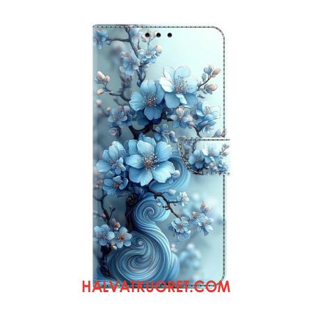 Kotelot Samsung Galaxy S26 Plus Jäänsiniset Kukat