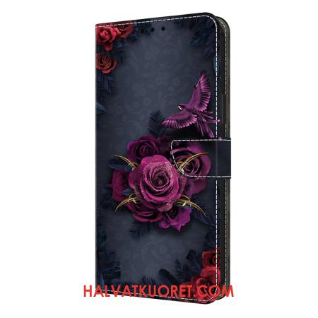 Kotelot Samsung Galaxy S26 Plus Puhelinkuoret Hohtavat Violetit Kukat