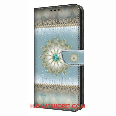 Kotelot Samsung Galaxy S26 Plus Sininen Timanttikukka