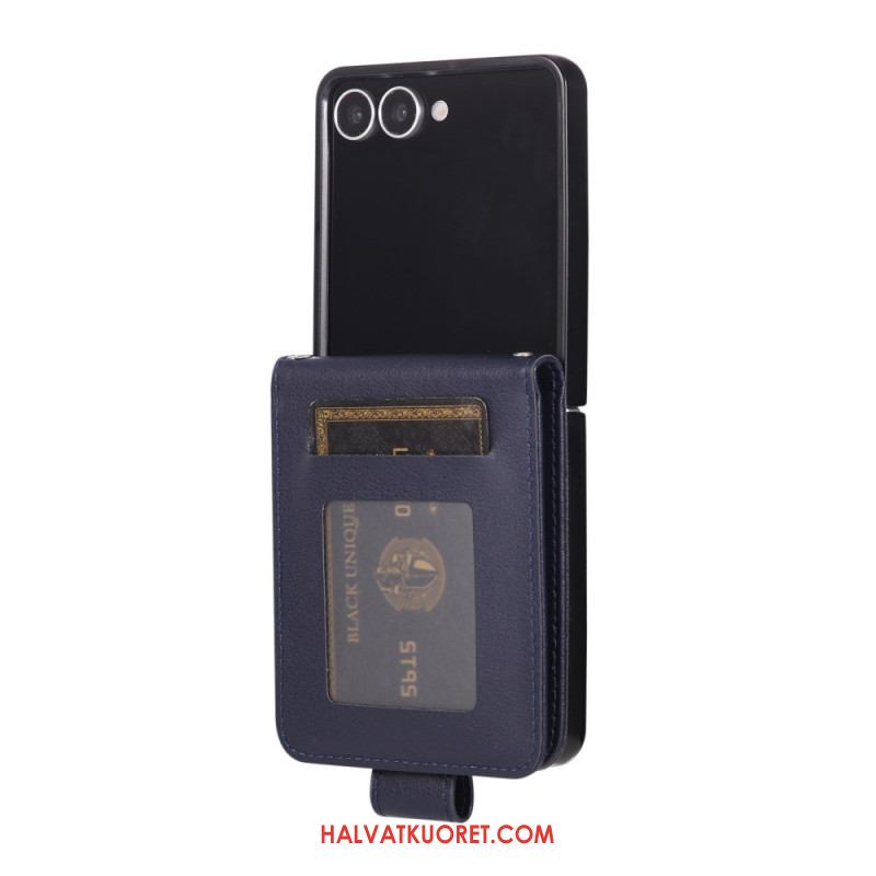 Kotelot Samsung Galaxy Z Flip 7 Keinonahkainen Korttikotelo Suojakuori