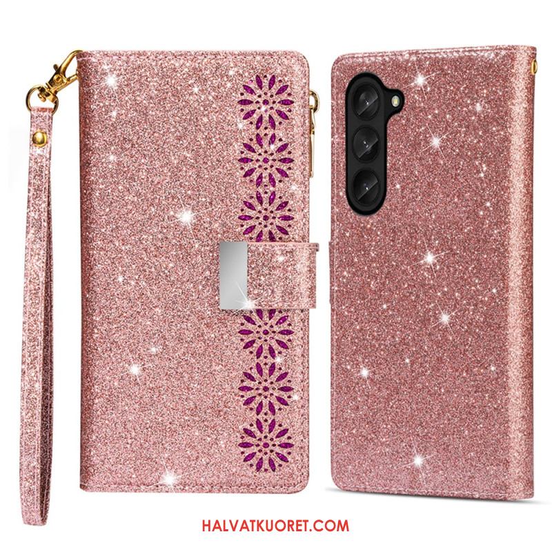 Kotelot Samsung Galaxy Z Fold 5 Puhelinkuoret Paljetteja Lompakko