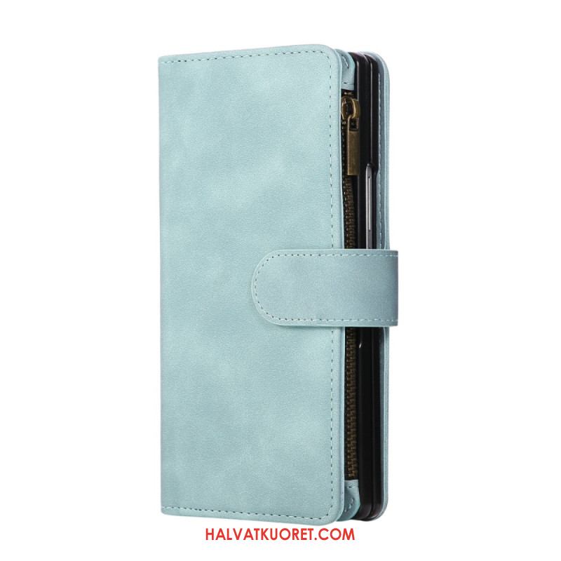 Kotelot Samsung Galaxy Z Fold 7 Mokkanahkakuvioinen Lompakko Olkahihnalla