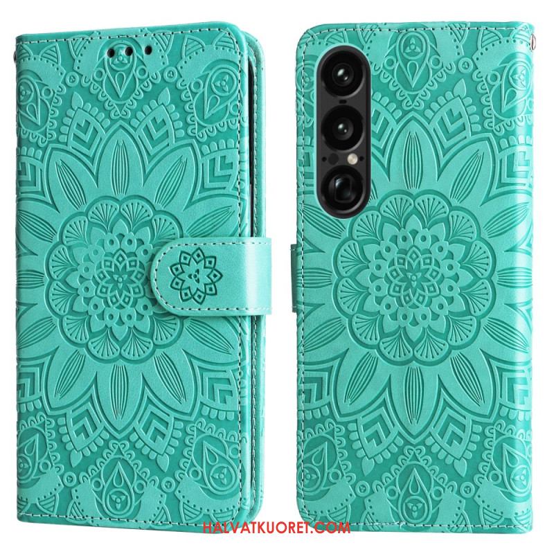 Kotelot Sony Xperia 1 Vii Auringonkukkakuvio